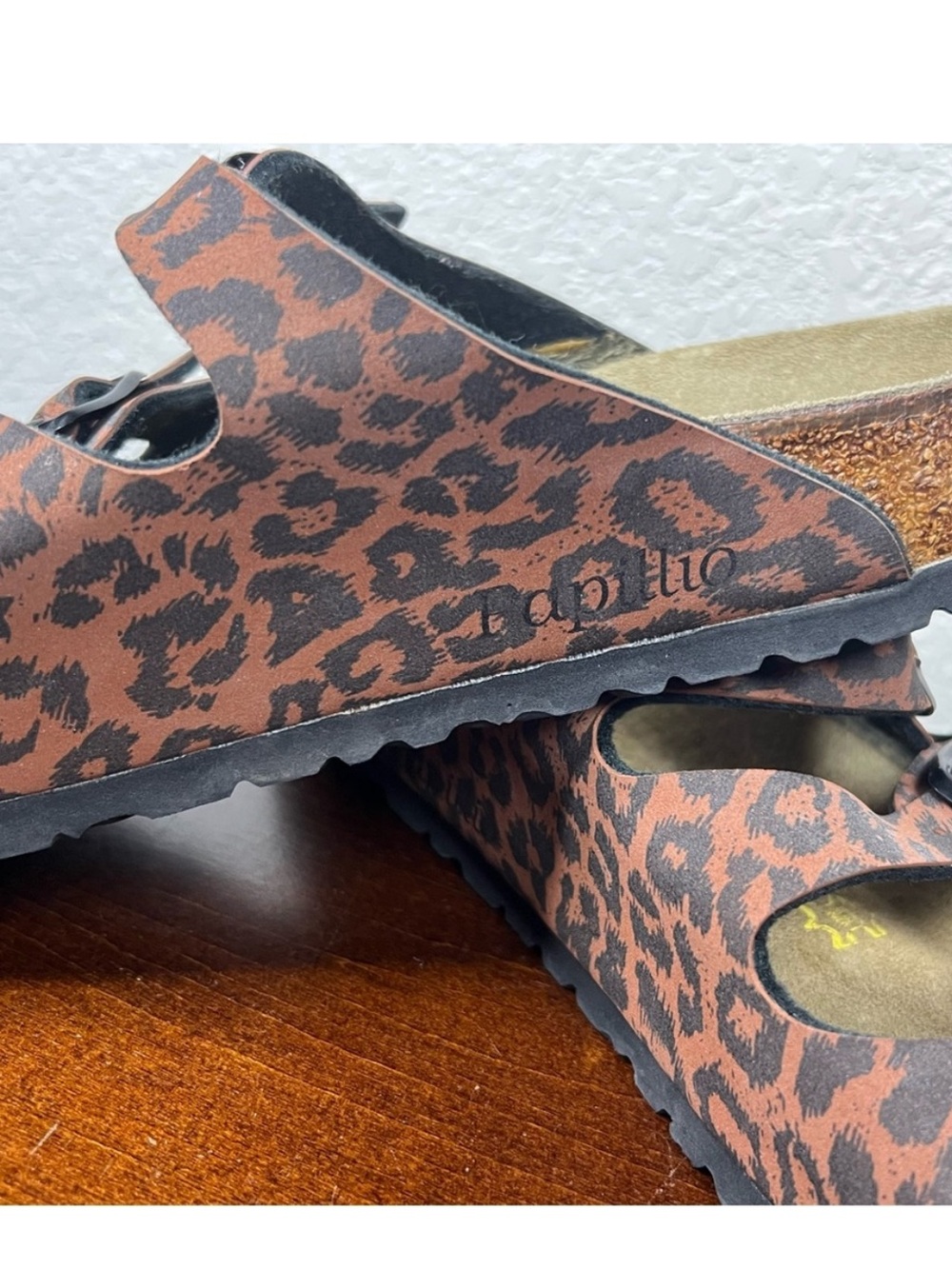 BIRKENSTOCK Papillio LEOPARD PRINT SANDALS 3-Strap FLORIDA Style🤎9 US/40 EUR - Picture 6 of 10